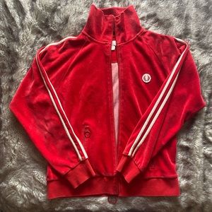 Fred Perry // VINTAGE velour red track jacket